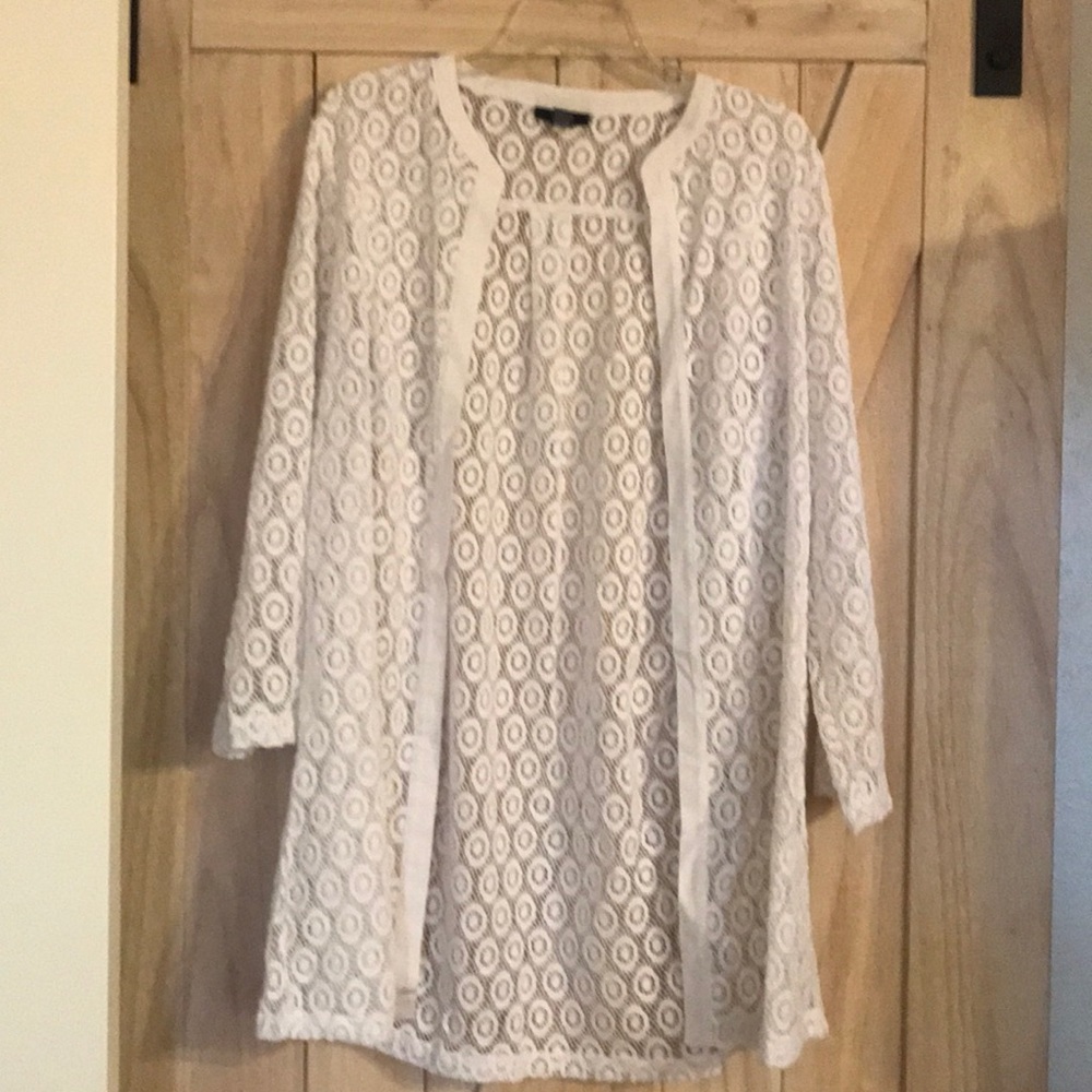 Long lace duster